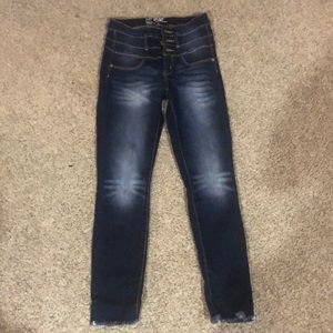 Mid rise skinny jeans